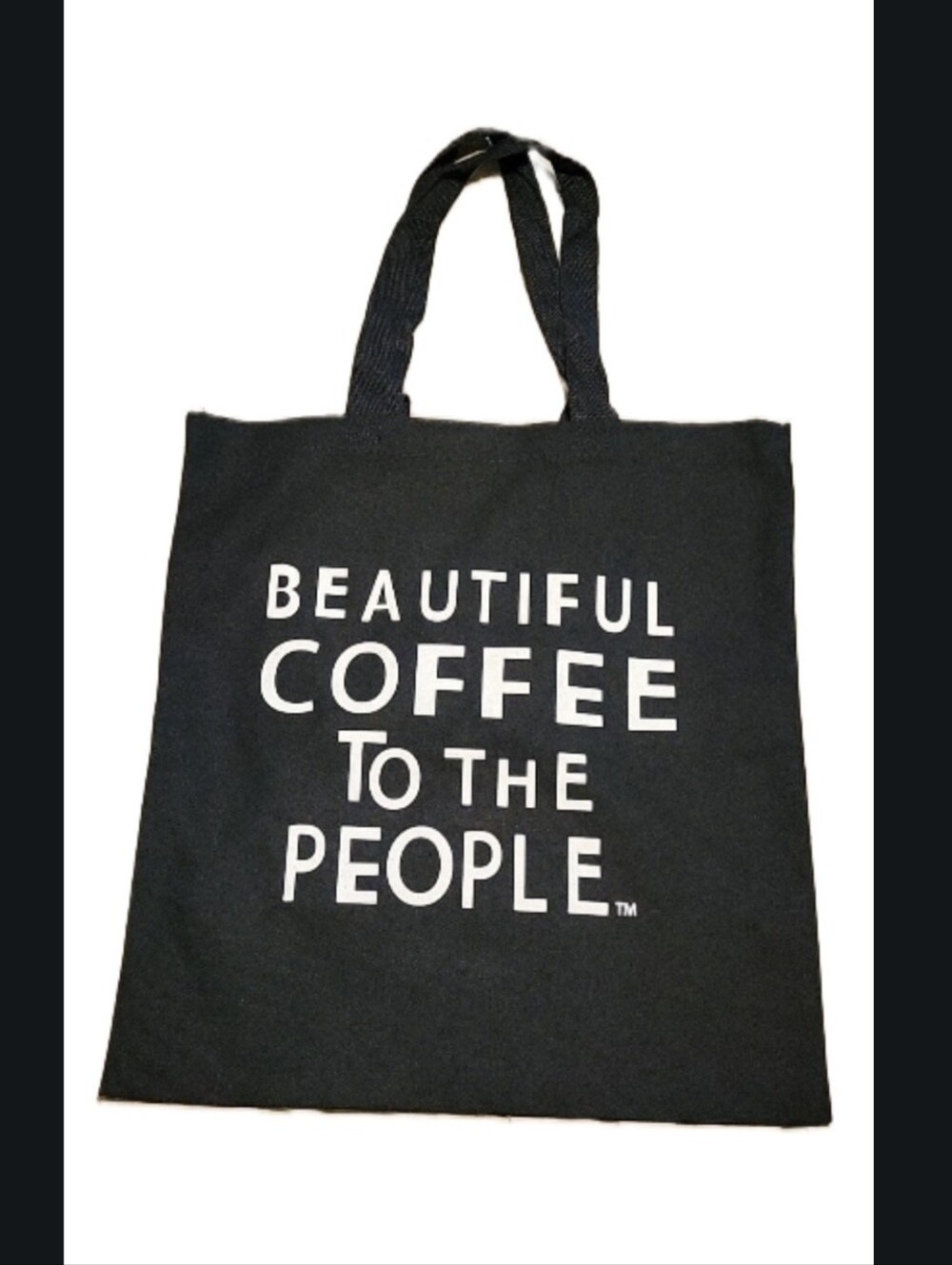 Red Bay Coffee - Black 'Beautiful Coffee To The People' Canvas Tote Bag